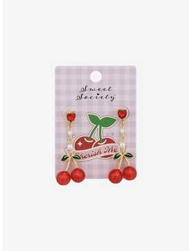 Sweet Society Cherry Drop Earrings, , hi-res