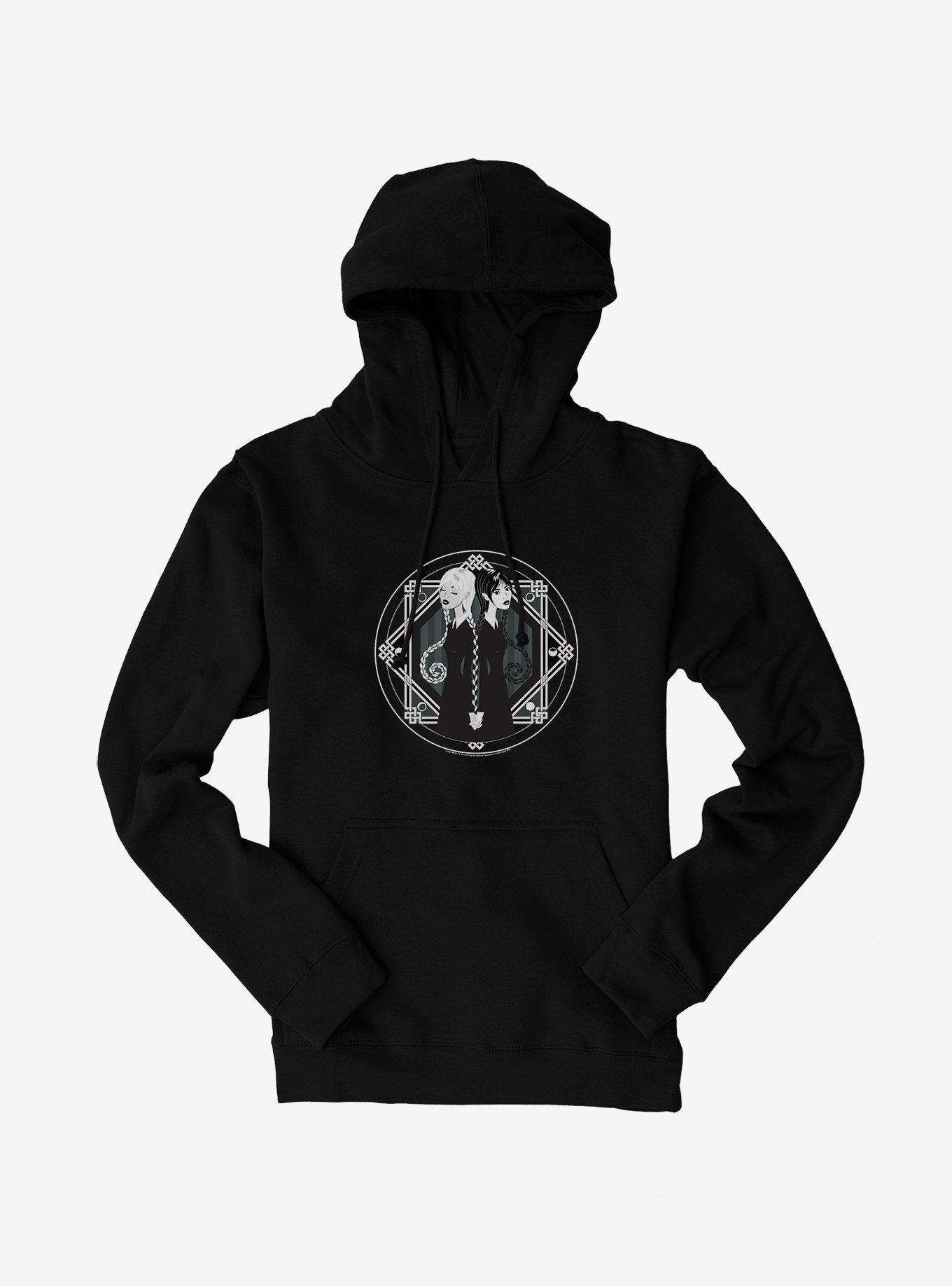 Wednesday Goody And Wednesday Addams Hoodie, BLACK, hi-res