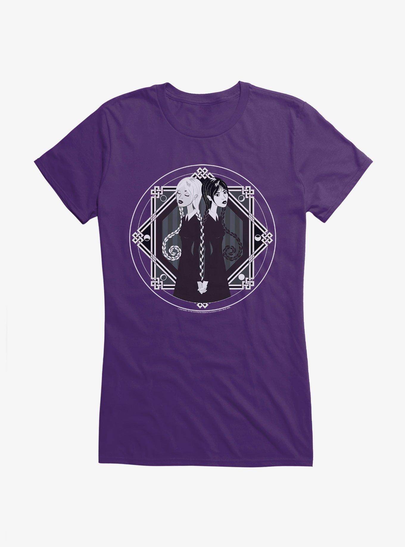 Wednesday Goody And Wednesday Addams Girls T-Shirt, PURPLE, hi-res