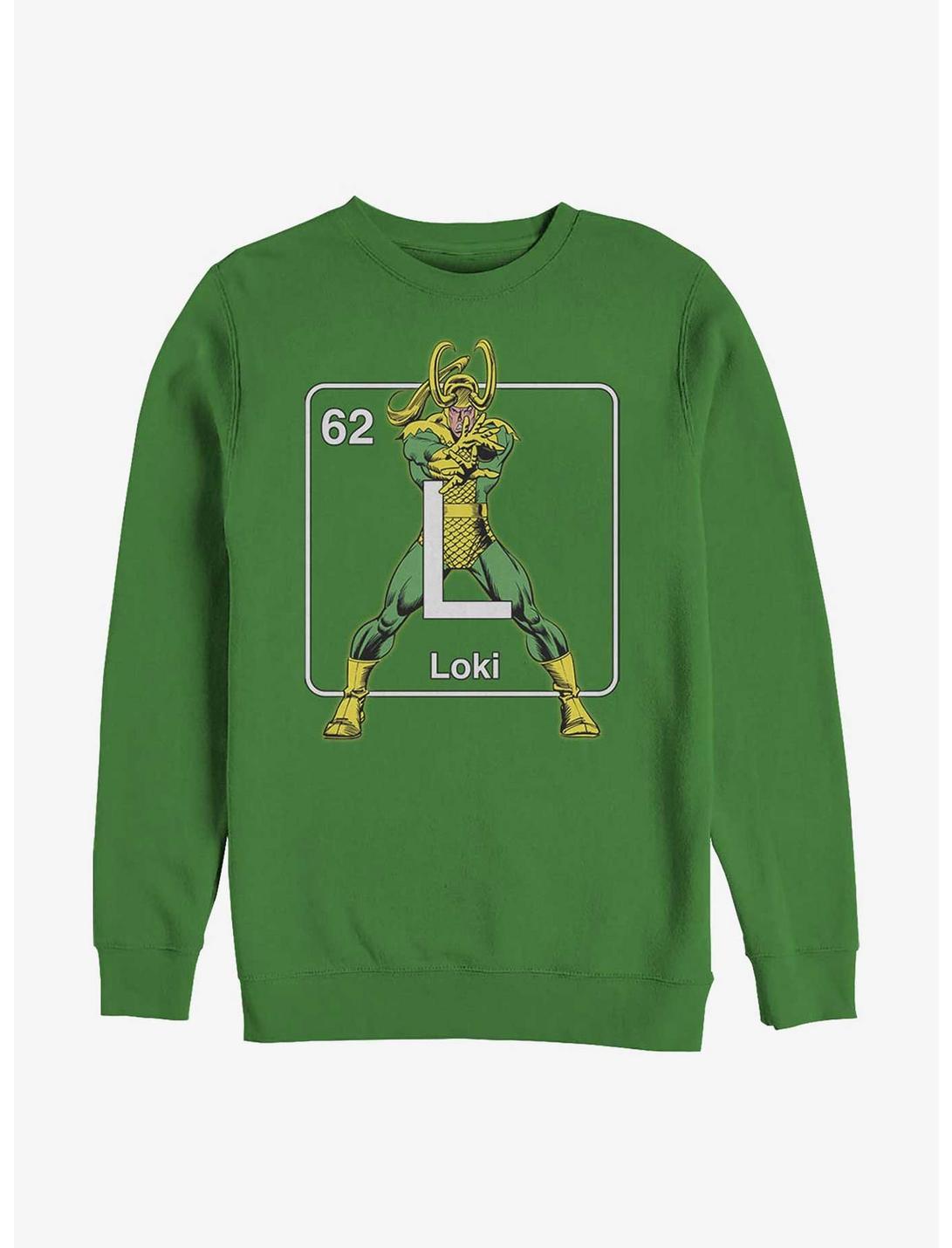 Marvel Loki Periodic Element Sweatshirt, KELLY, hi-res