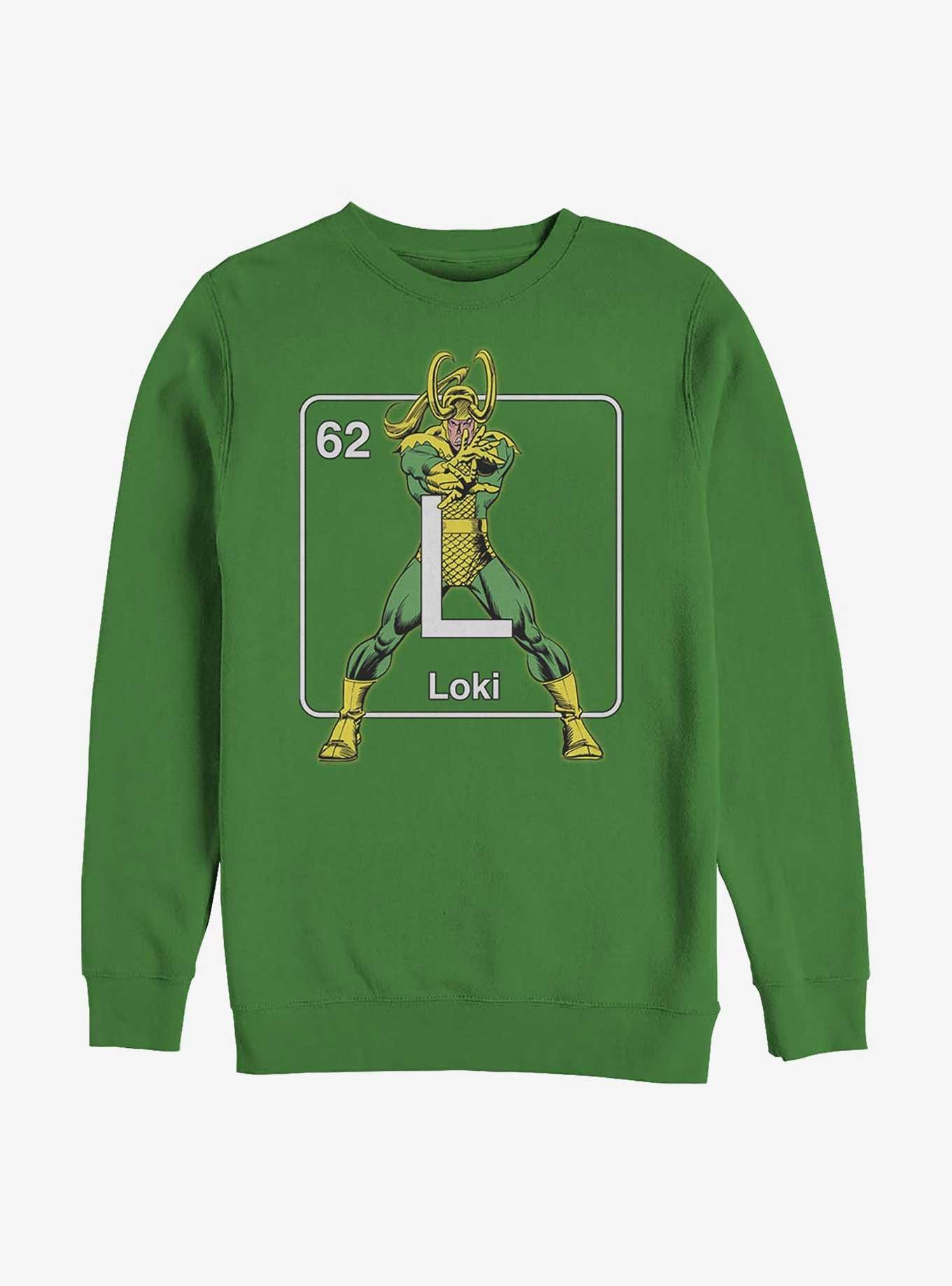 Marvel Loki Periodic Element Sweatshirt, KELLY, hi-res