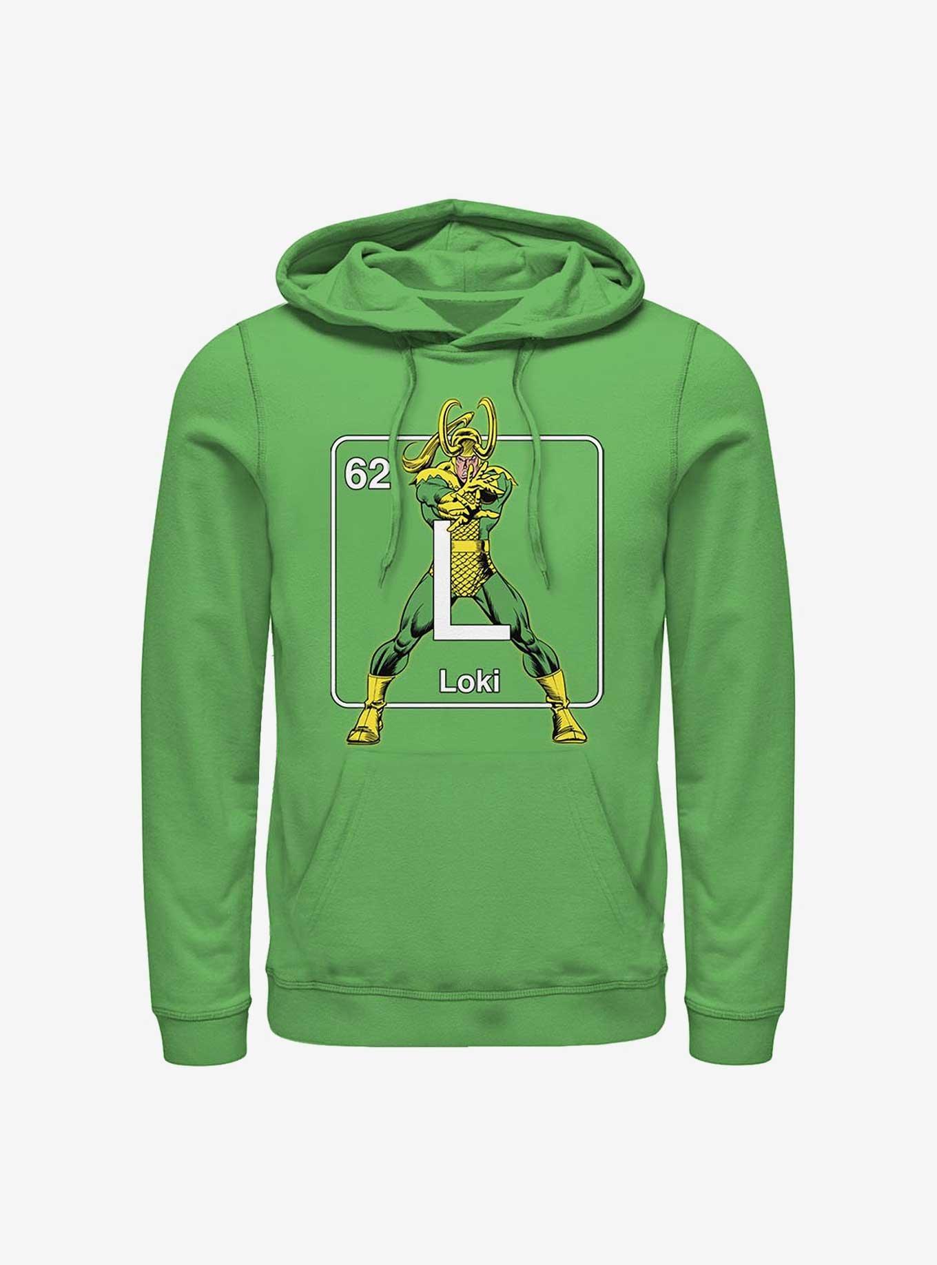 Marvel Loki Periodic Element Hoodie, , hi-res