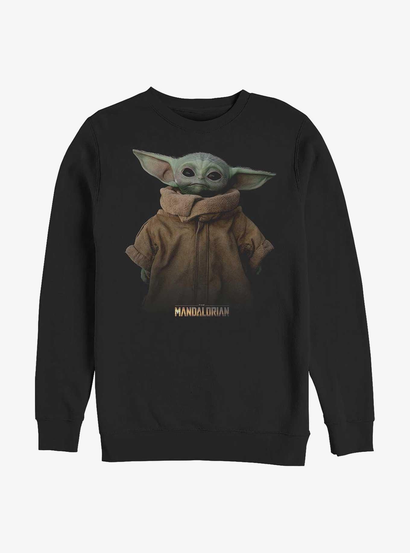 Star Wars The Mandalorian Grogu The Child Sweatshirt BLACK Hot