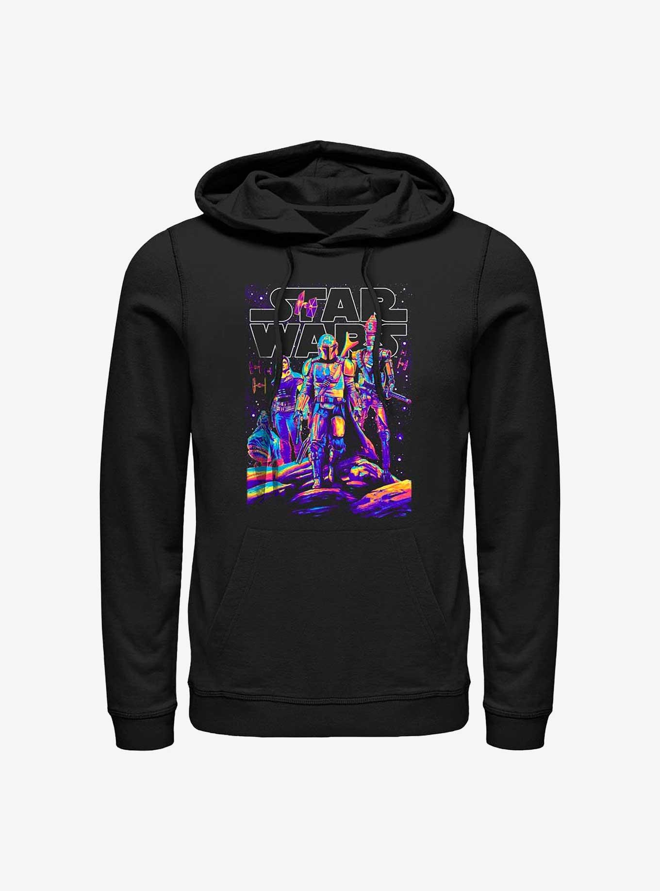 Star Wars The Mandalorian Light It Up Hoodie, BLACK, hi-res