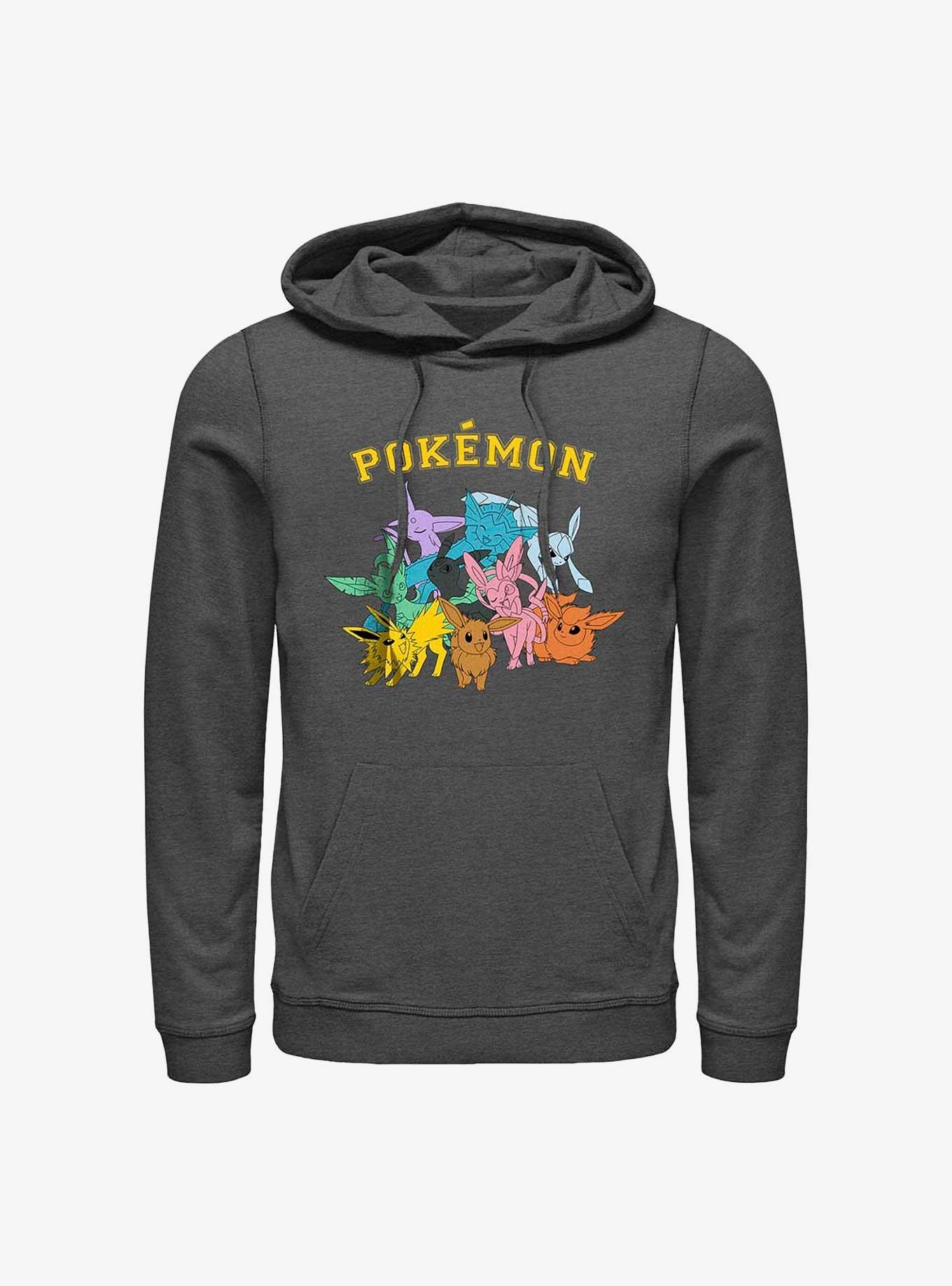 Pokemon Eeveelutions Hoodie, CHAR HTR, hi-res