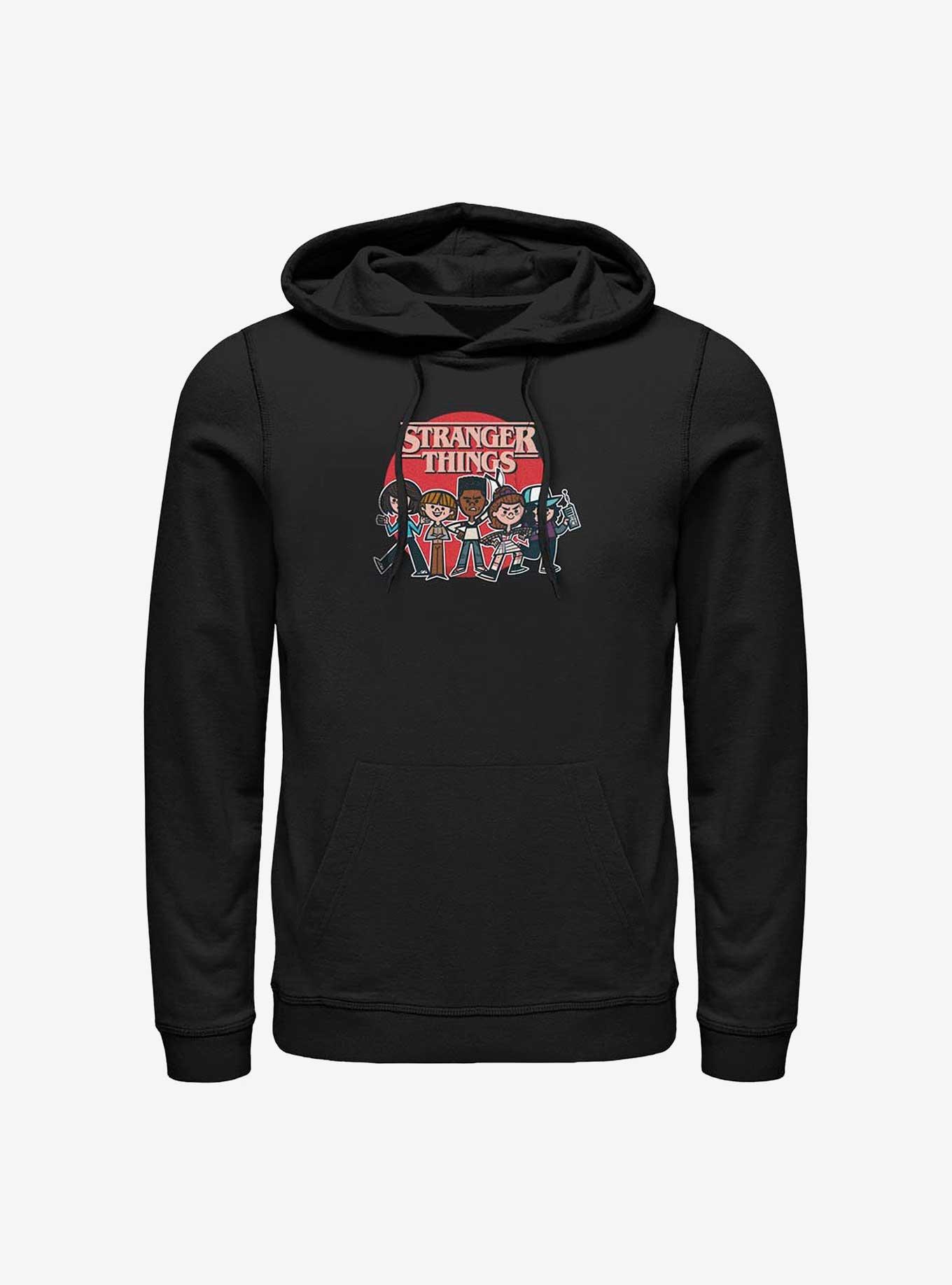 Stranger Things Toon Crew Hoodie BLACK Hot Topic