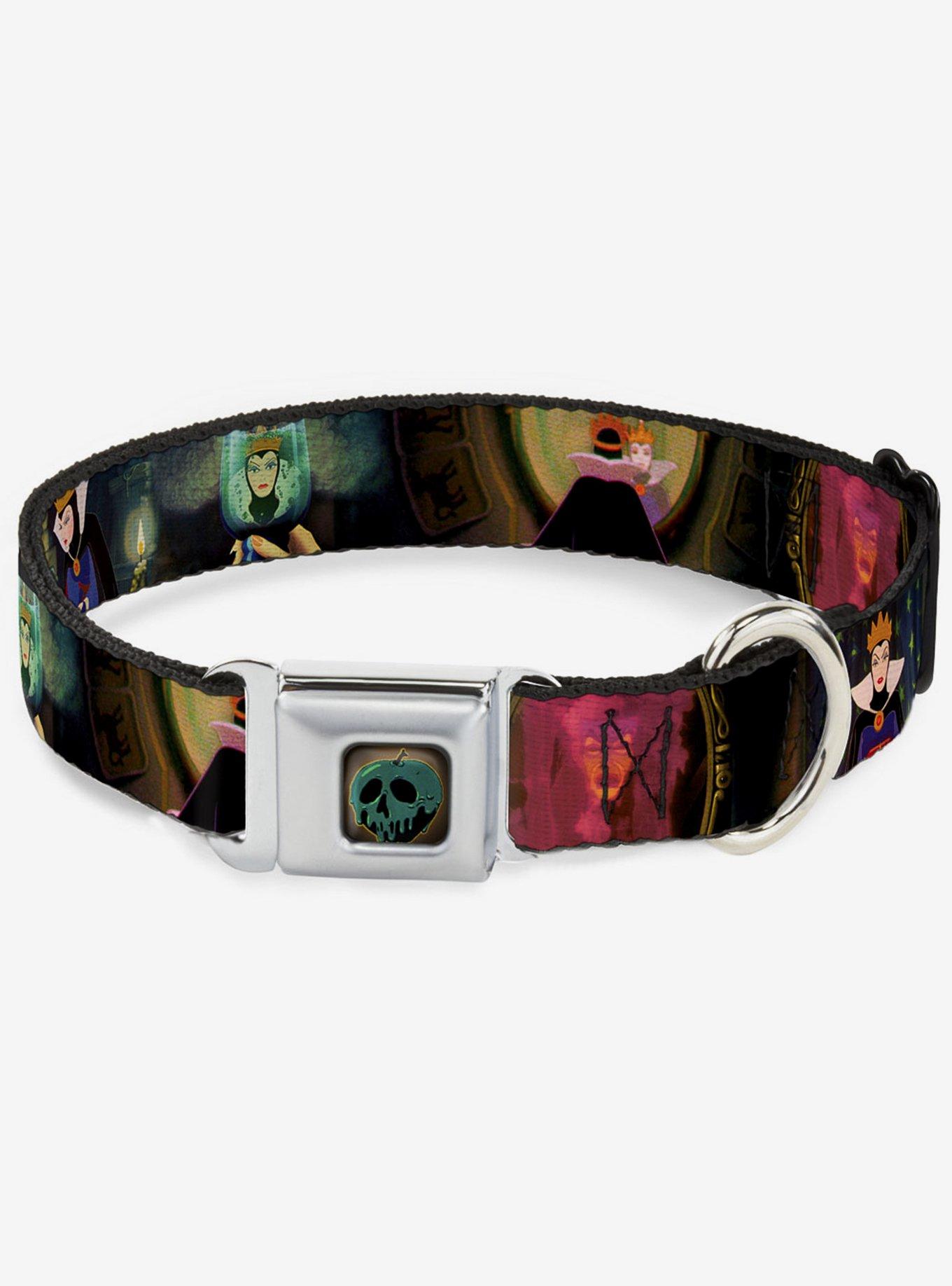 Disney Snow White And The Seven Dwarfs Evil Queen Seatbelt Buckle Dog Collar, MULTI, hi-res