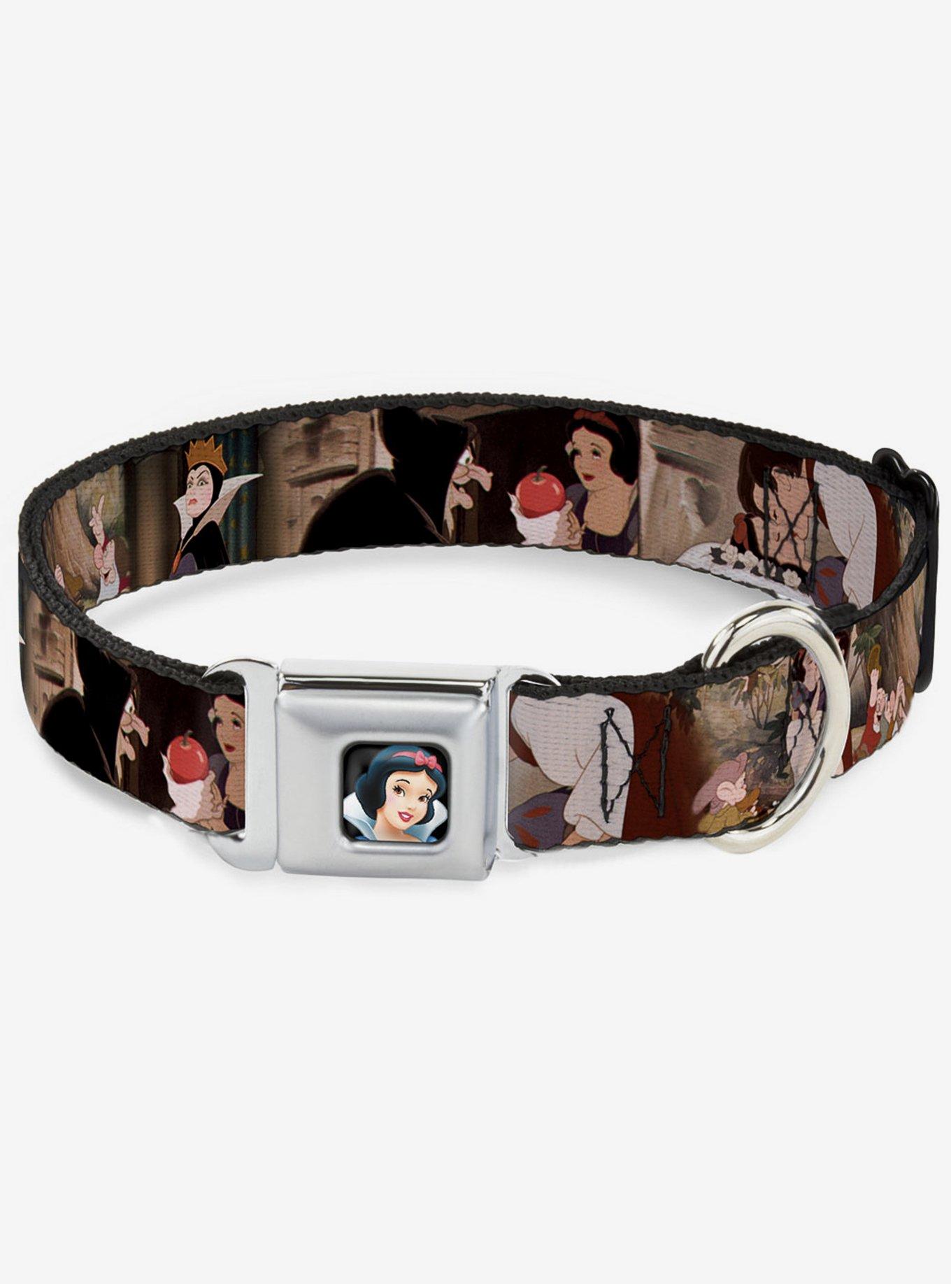 Disney Snow White And The Seven Dwarfs Scenes Seatbelt Buckle Dog Collar, , hi-res