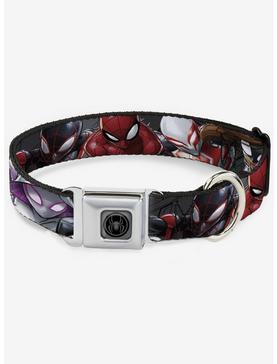 Marvel Spider-Man 6 Spider Hero Action Poses Seatbelt Buckle Dog Collar, , hi-res