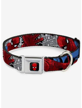 Marvel Spider-Man Action Escape Seatbelt Buckle Dog Collar, , hi-res
