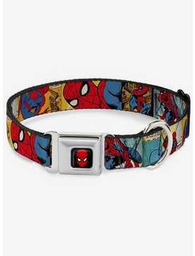Marvel Spider-Man Comic Strip Seatbelt Buckle Dog Collar, , hi-res