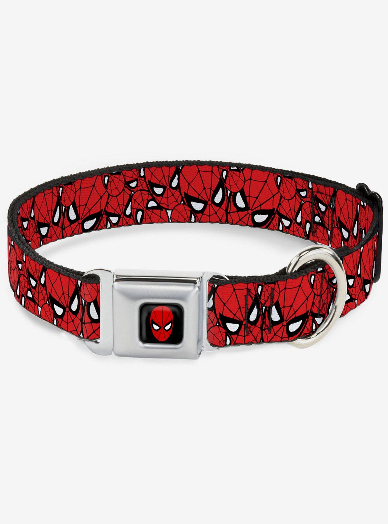 Marvel Spider-Man Stacked Seatbelt Buckle Dog Collar, , hi-res