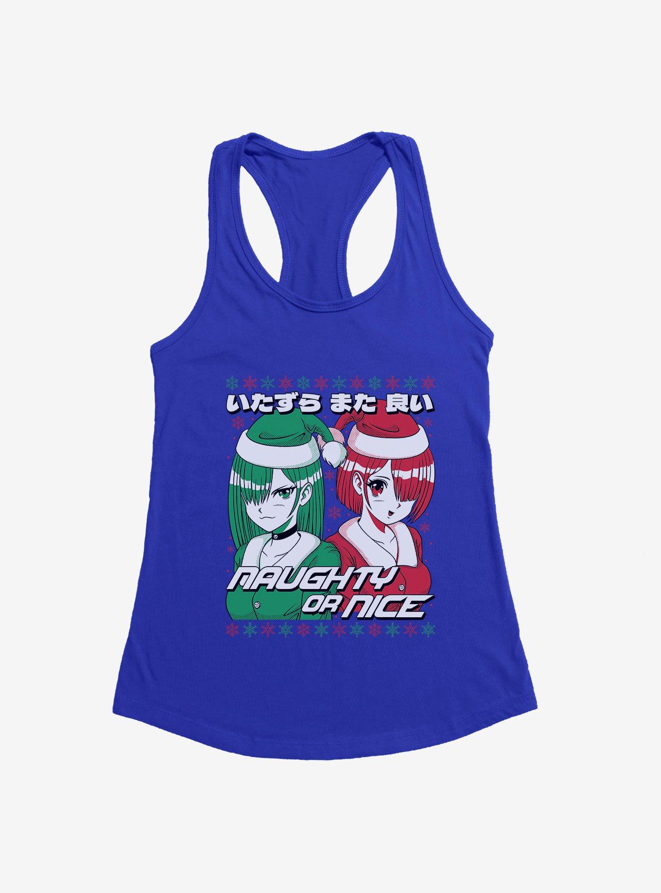 Christmas Anime Naughty Or Nice Girls Tank, , hi-res