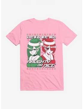Christmas Anime Naughty Or Nice T-Shirt, , hi-res