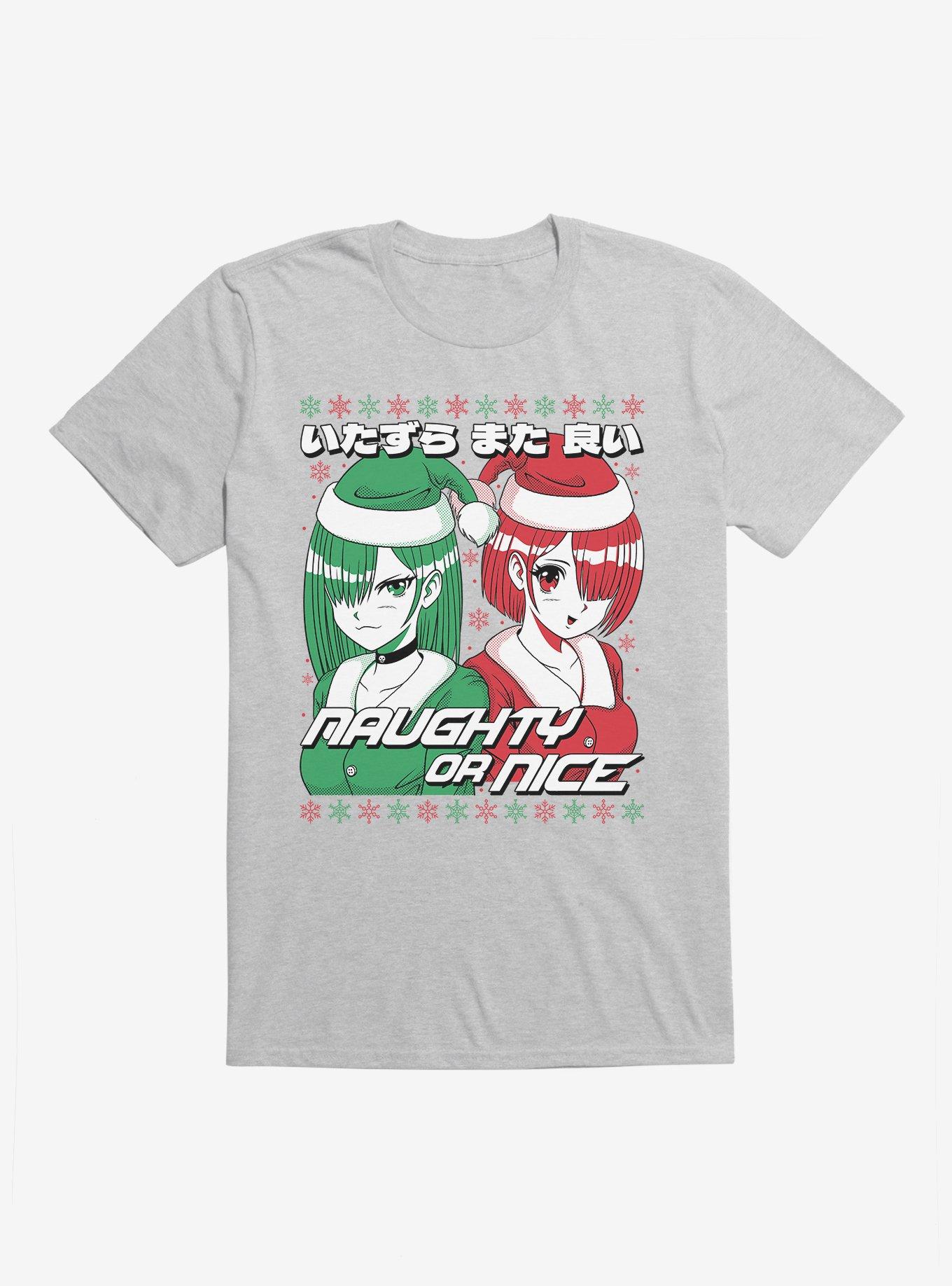 Christmas Anime Naughty Or Nice T-Shirt