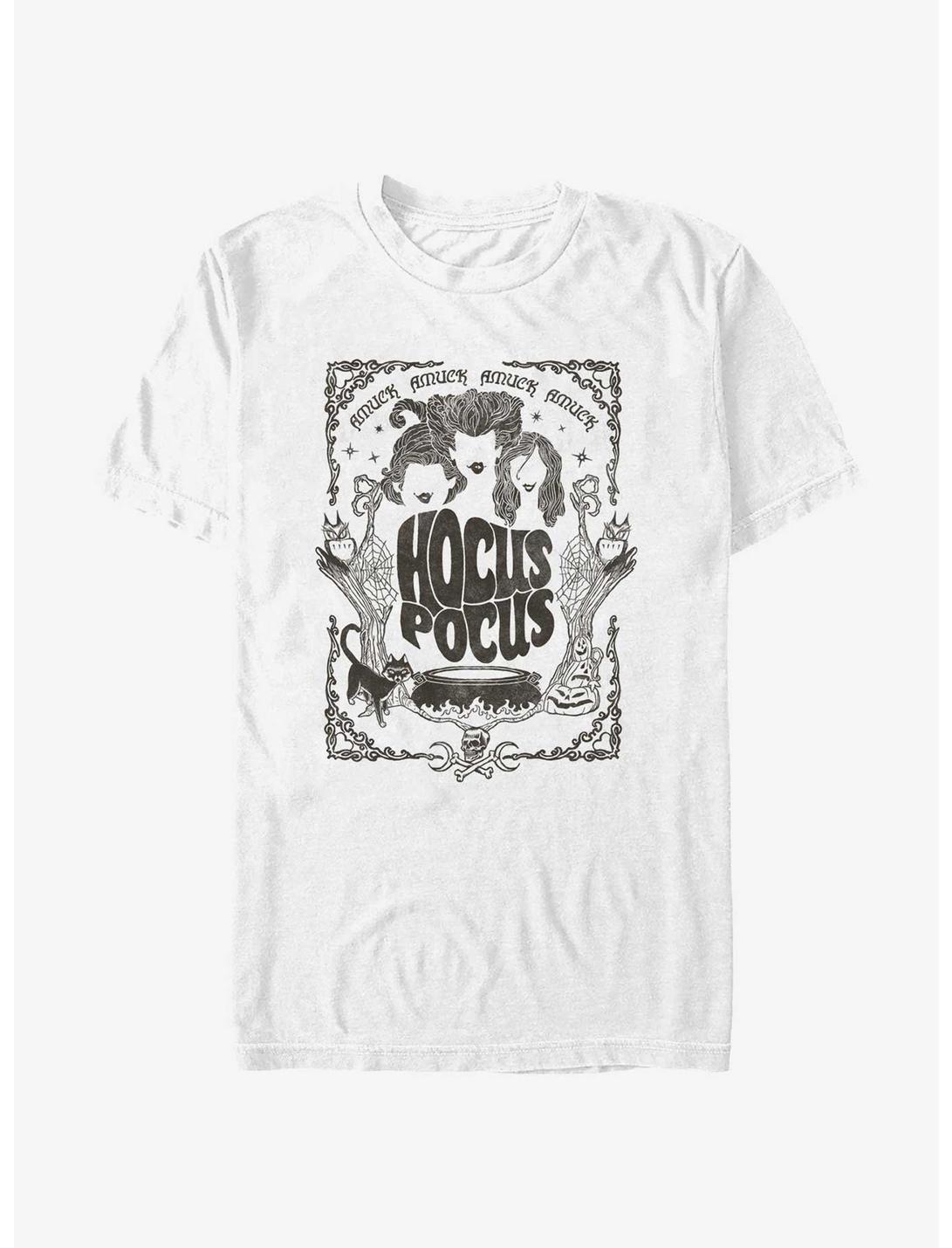 Disney Hocus Pocus Halloween Poster T-Shirt, WHITE, hi-res