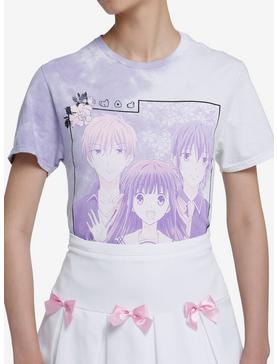 Fruits Basket Trio Lavender Tie-Dye Boyfriend Fit Girls T-Shirt, , hi-res