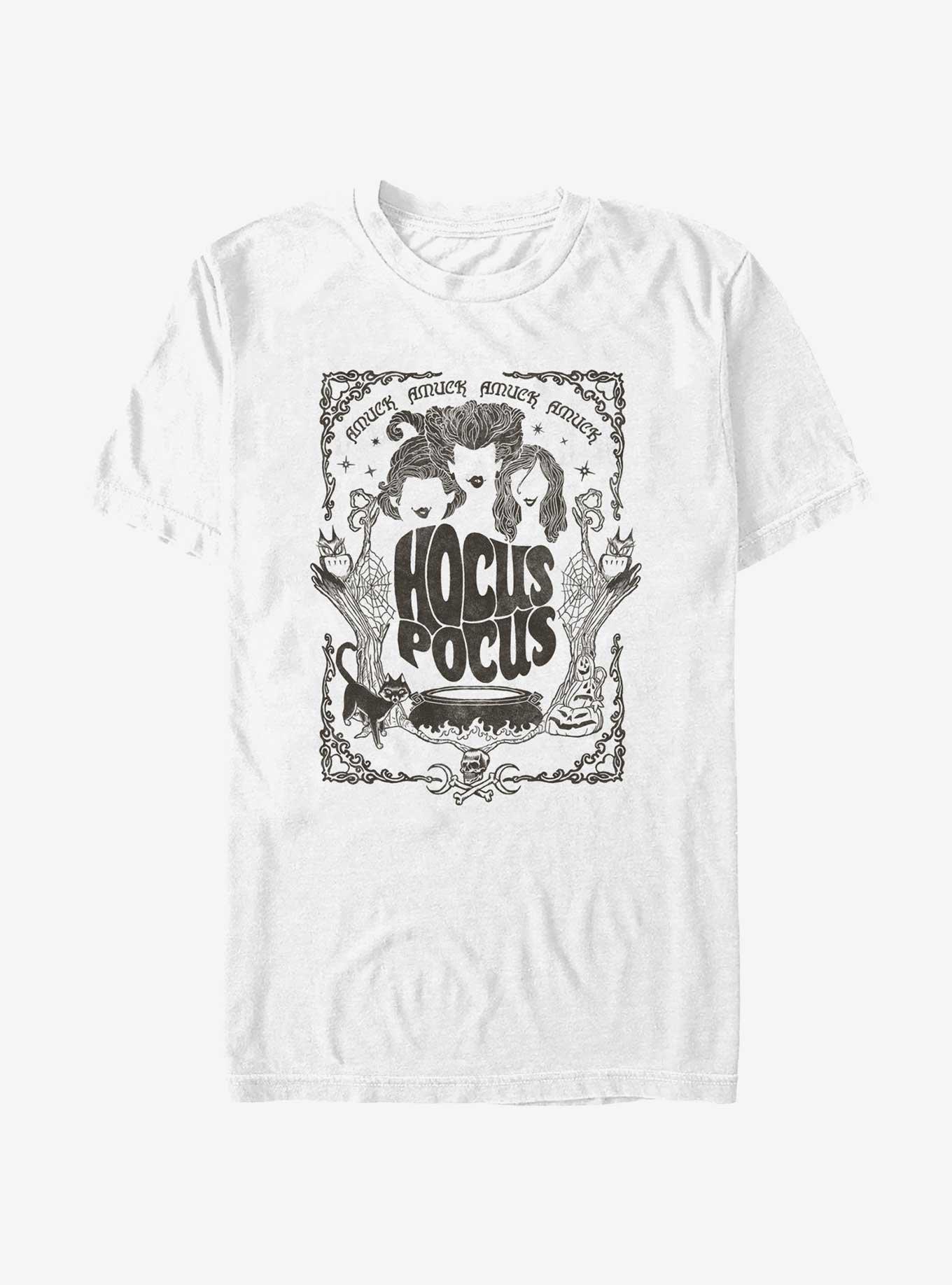 Disney Hocus Pocus Halloween Poster T-Shirt, WHITE, hi-res