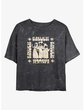 Disney Hocus Pocus Amuck Mineral Wash Womens Crop T-Shirt, , hi-res
