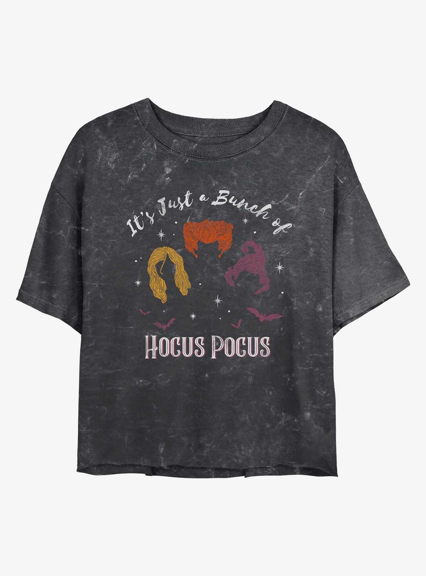 Disney Hocus Pocus Bunch of Hocus Pocus Mineral Wash Womens Crop T-Shirt, , hi-res