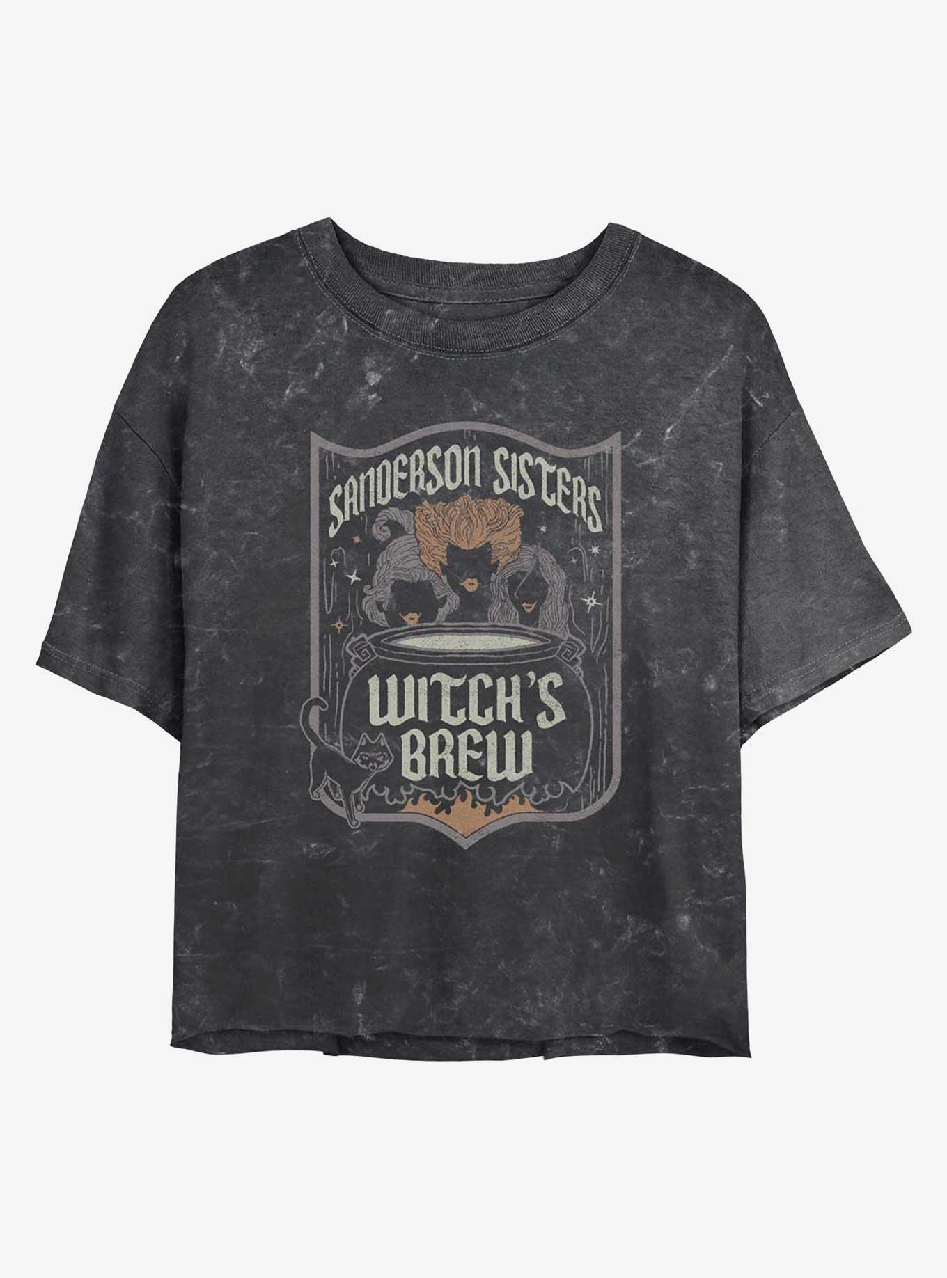 Disney Hocus Pocus Witch's Brew Mineral Wash Womens Crop T-Shirt, , hi-res