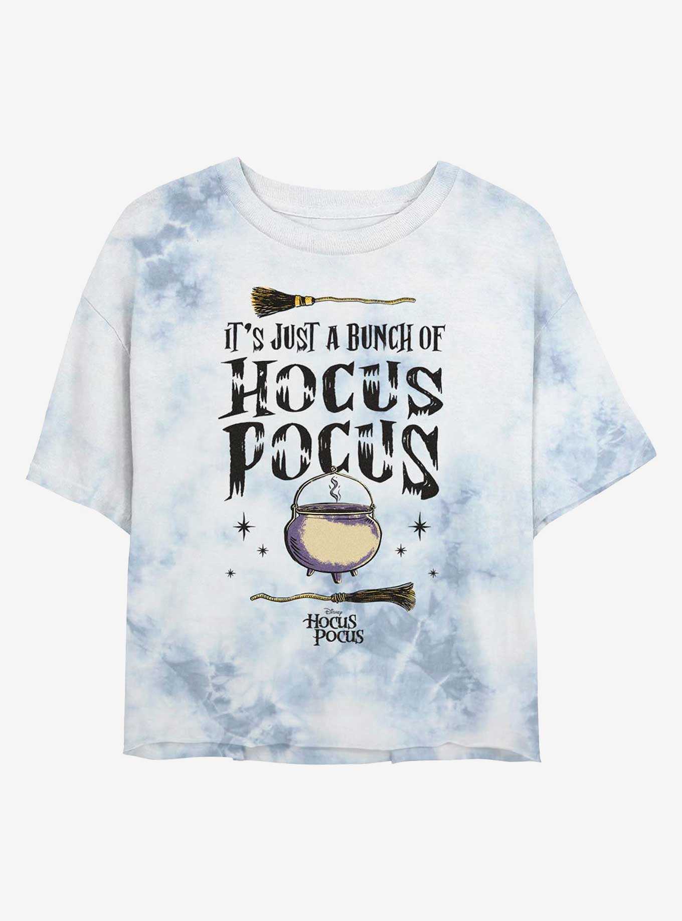 Disney Hocus Pocus Couldron Broom Tie-Dye Womens Crop T-Shirt, , hi-res