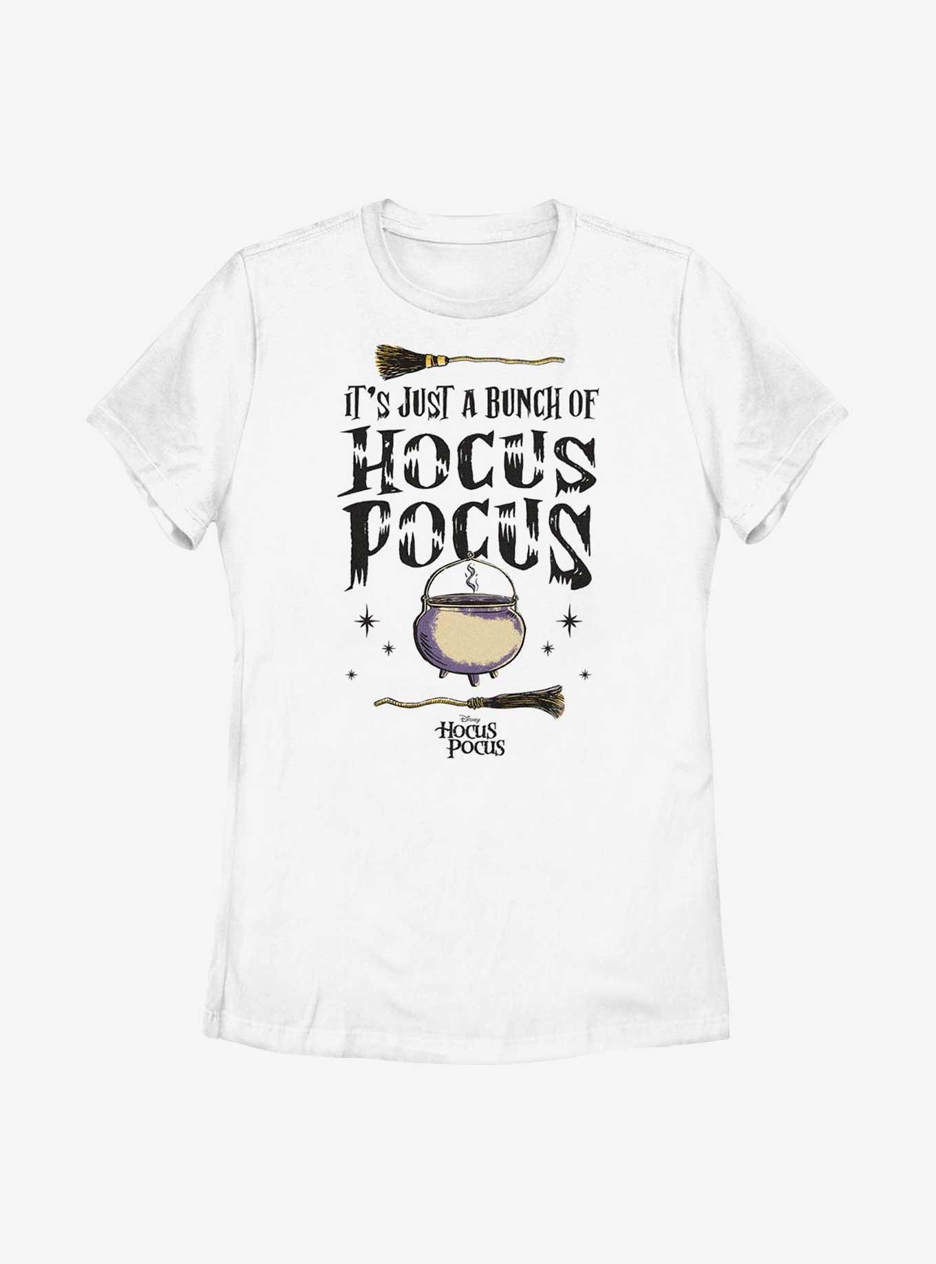 Disney Hocus Pocus Couldron Broom Womens T-Shirt, WHITE, hi-res