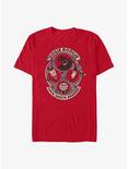 Disney The Nightmare Before Christmas Oogie Boogie and Lock, Shock, & Barrel T-Shirt, RED, hi-res
