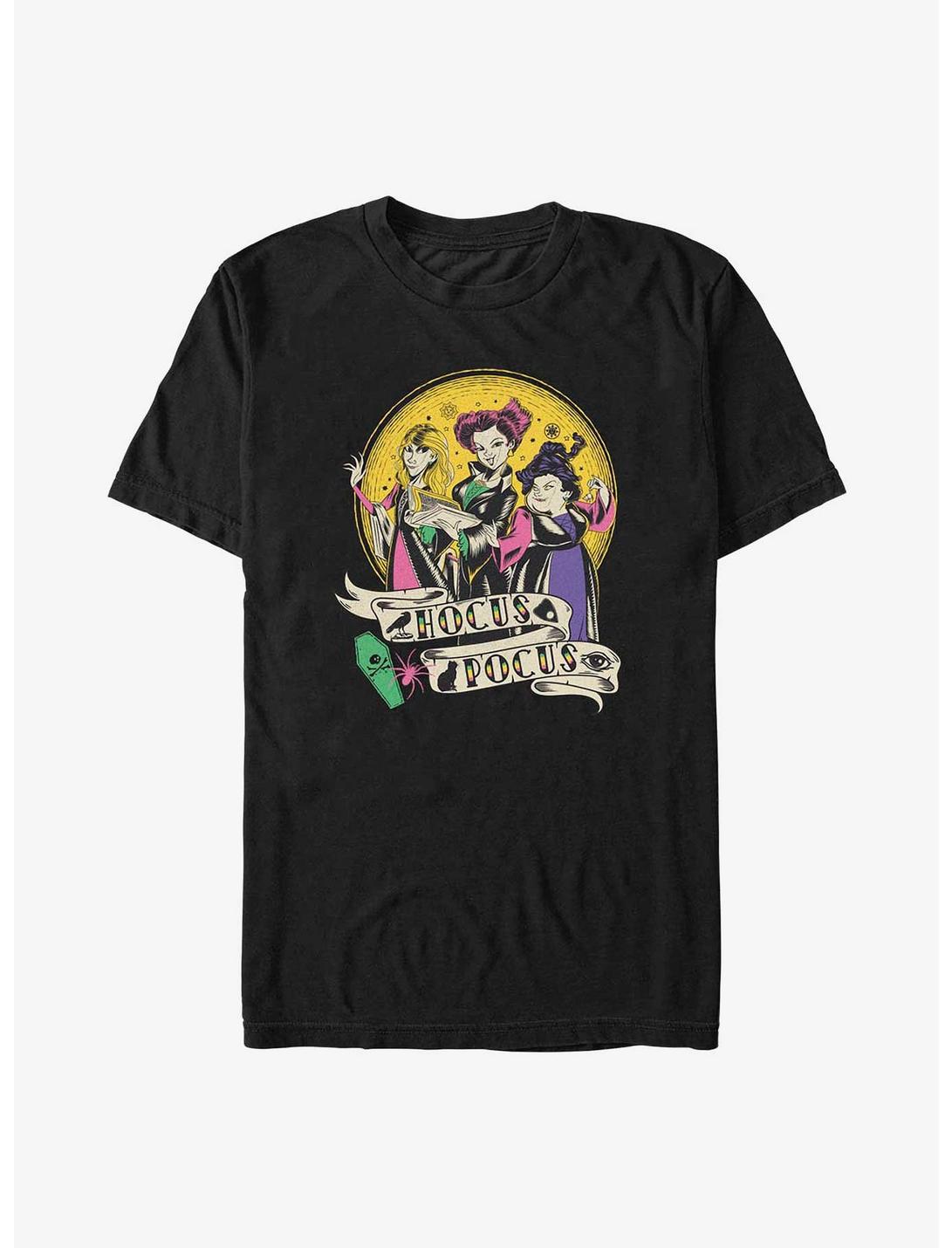 Disney Hocus Pocus Sanderson Sisters Badge T-Shirt, BLACK, hi-res