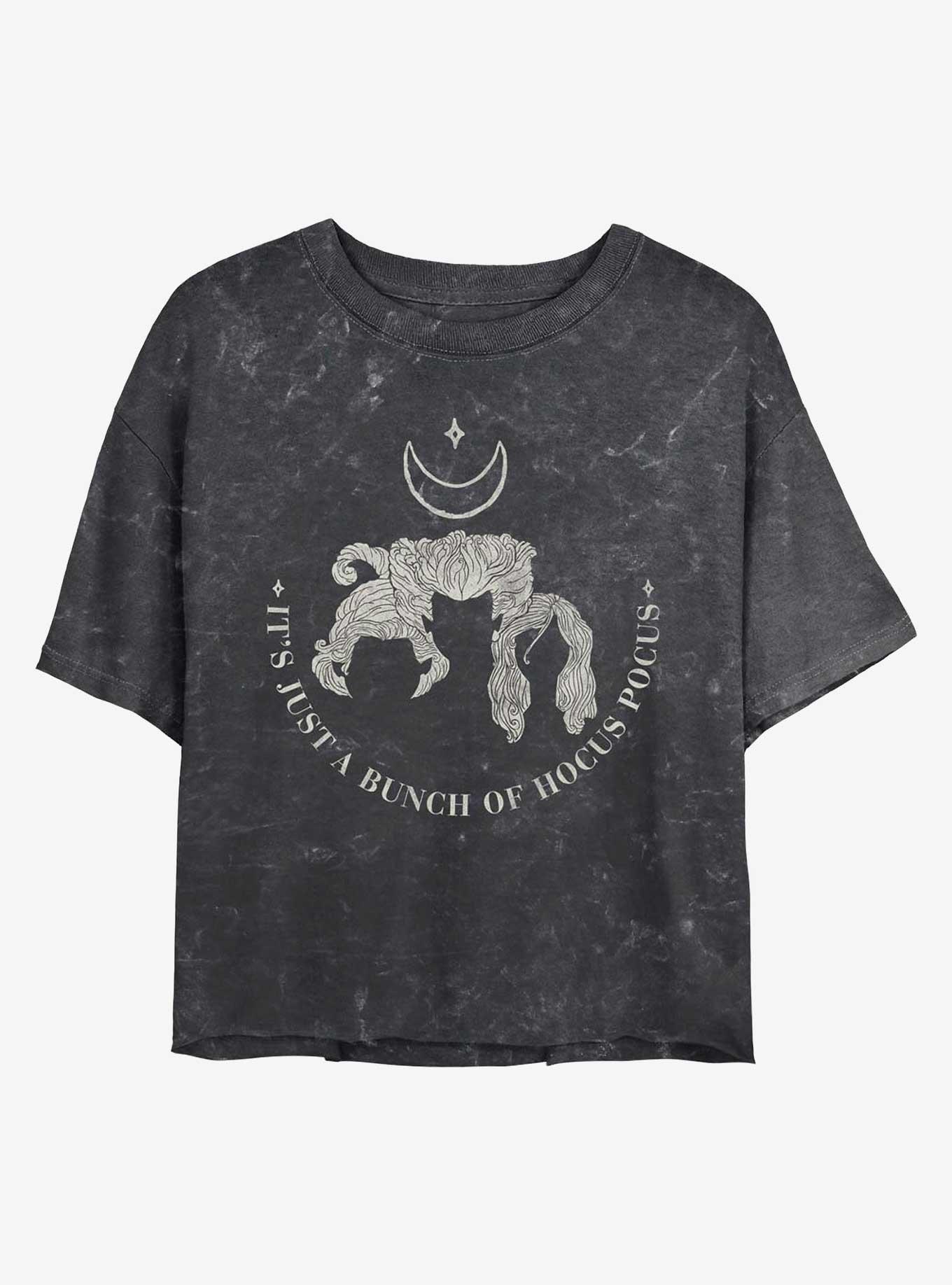 Disney Hocus Pocus Sanderson Hair Mineral Wash Womens Crop T-Shirt, , hi-res