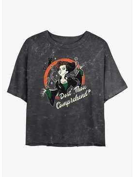 Disney Hocus Pocus Winnie Dost Thou Comprehend Mineral Wash Womens Crop T-Shirt, , hi-res