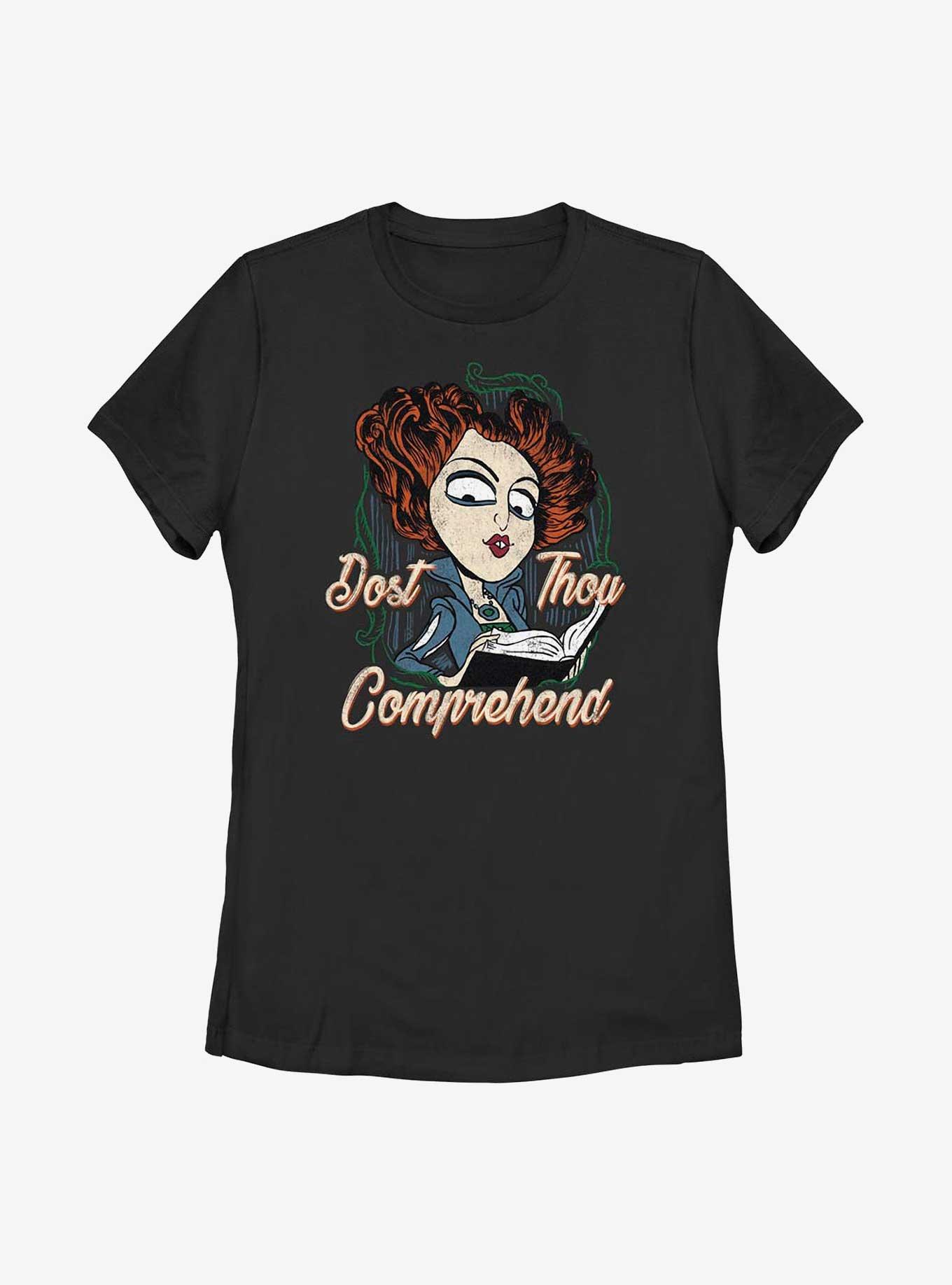 Disney Hocus Pocus Dost Thou Comprehend Winifred Womens T-Shirt, BLACK, hi-res