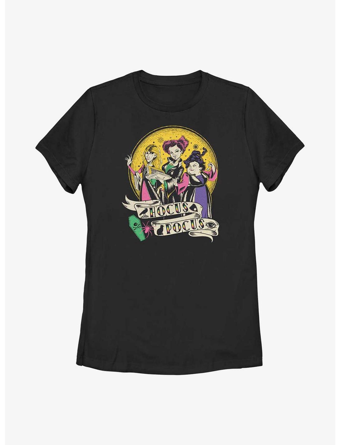 Disney Hocus Pocus Sanderson Sisters Badge Womens T-Shirt, BLACK, hi-res