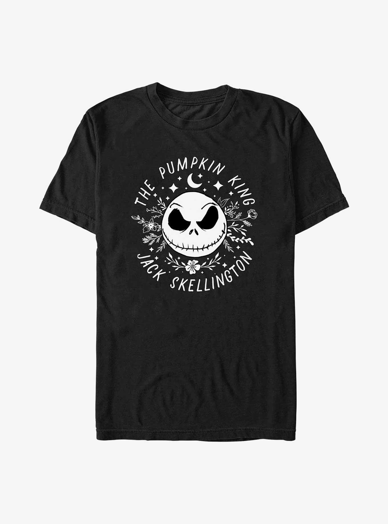 Disney The Nightmare Before Christmas Jack Skellington Pumpkin King Face T-Shirt, BLACK, hi-res