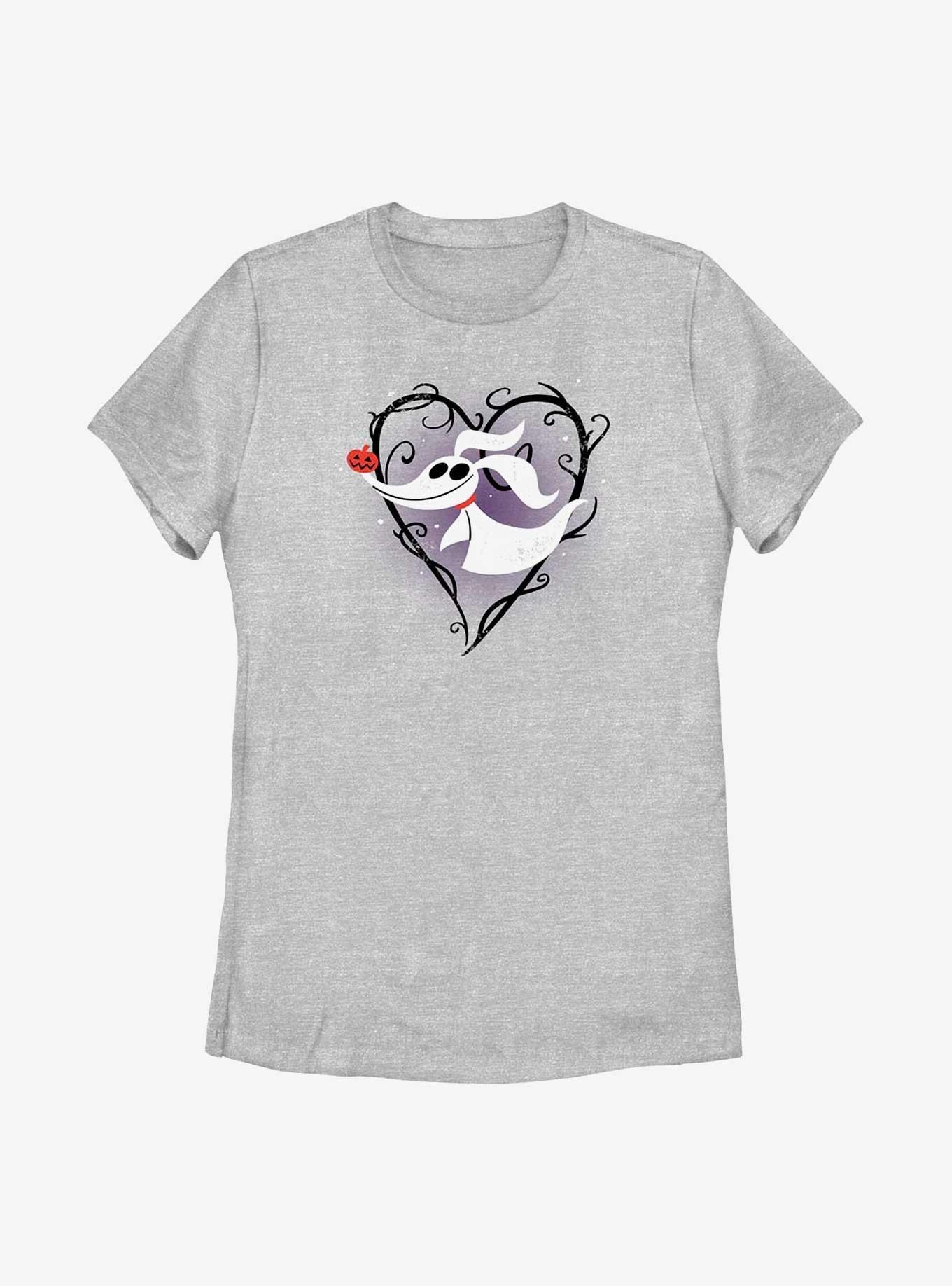 Disney The Nightmare Before Christmas Zero Heart Womens T-Shirt, BLACK, hi-res