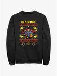 Marvel Doctor Strange Sorcerer Supreme Ugly Christmas Sweatshirt, BLACK, hi-res