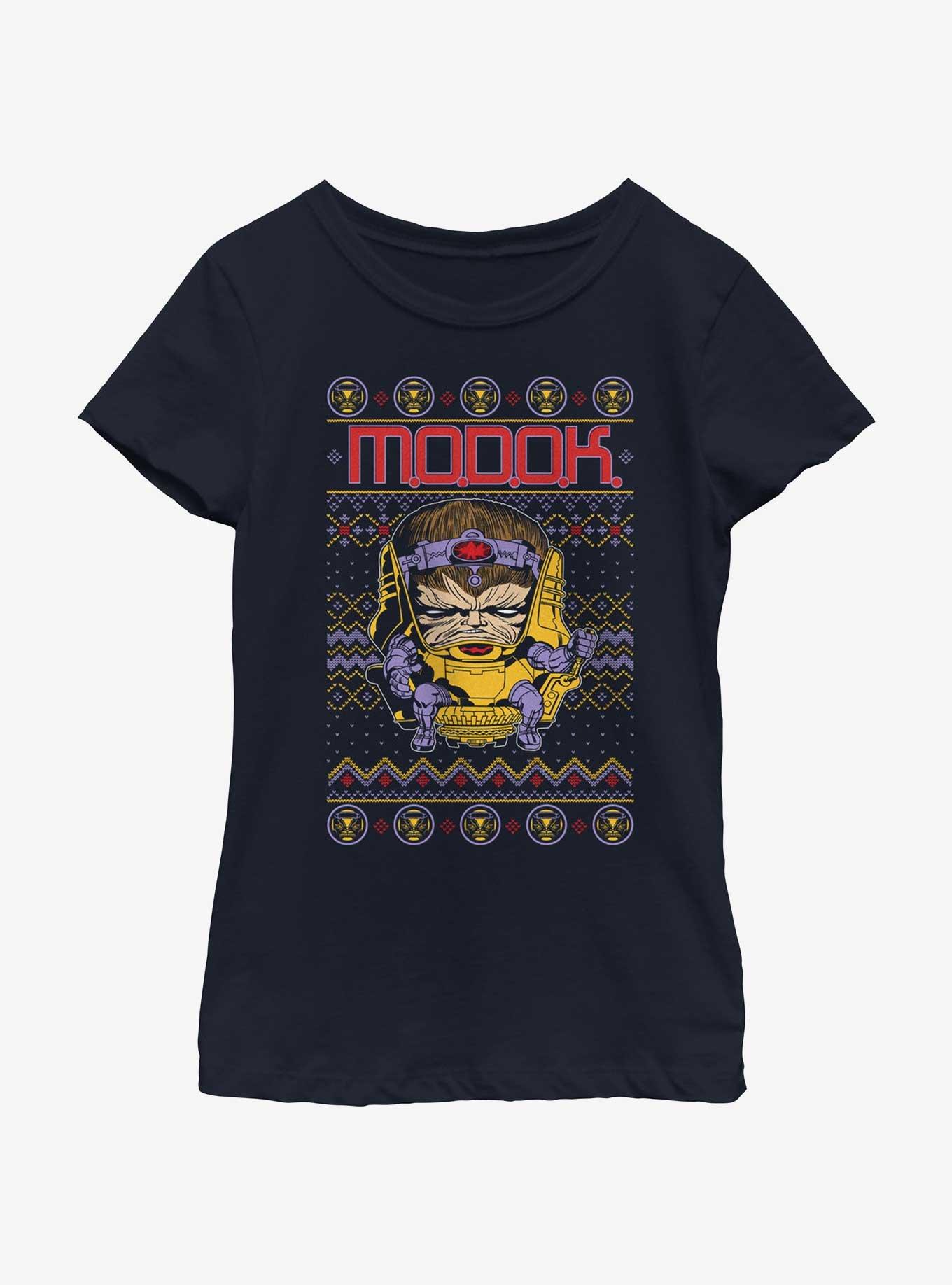 Marvel Modok Ugly Christmas Youth Girls T-Shirt, , hi-res