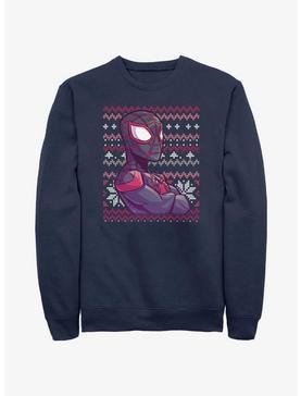 Marvel Spider-Man Miles Morales Ugly Christmas Sweatshirt, , hi-res