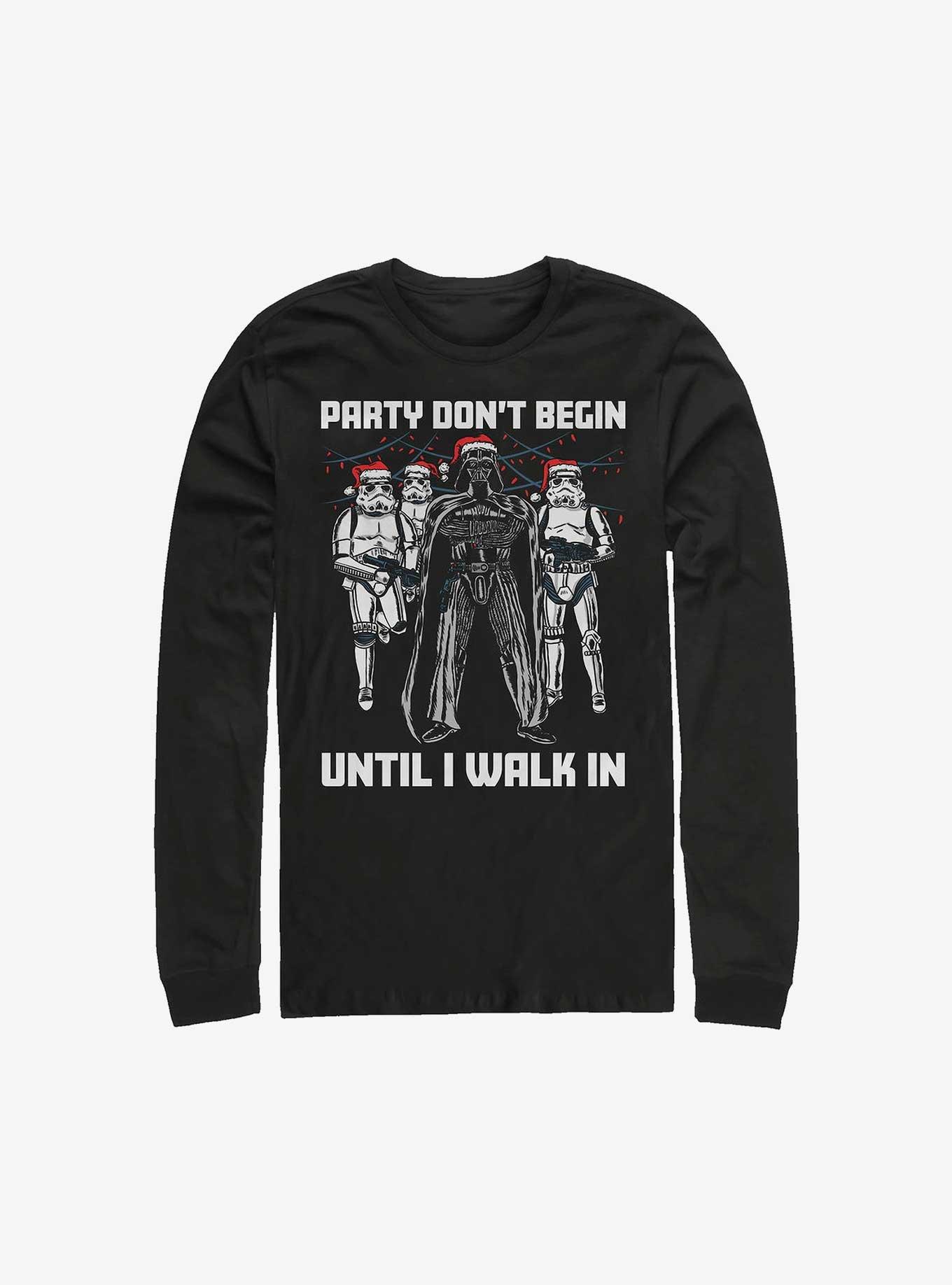 Star Wars Darth Vader Party Don't Begin Long-Sleeve T-Shirt, BLACK, hi-res