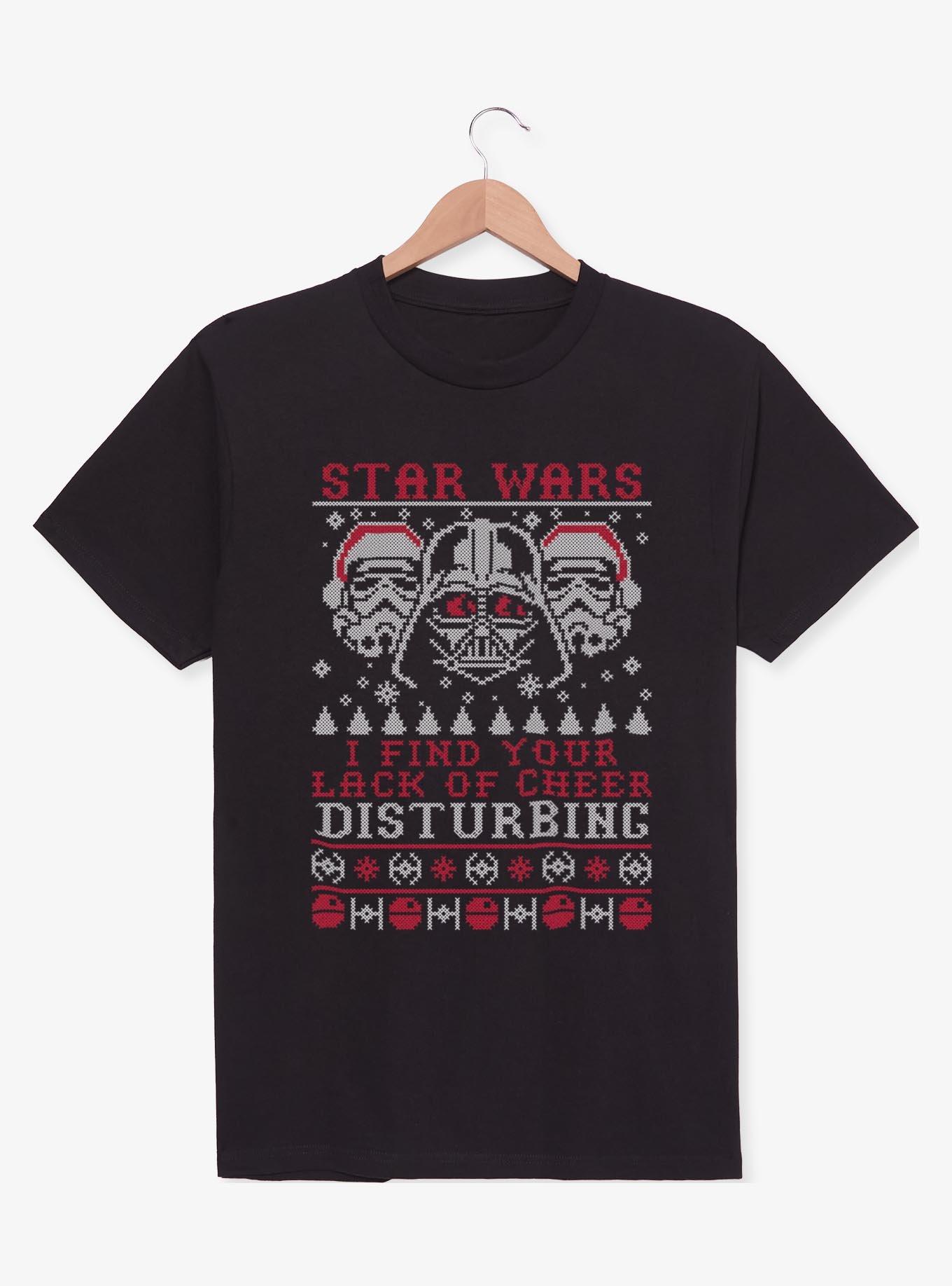 Star Wars Darth Vader Troopers Cheer Ugly Christmas T-Shirt