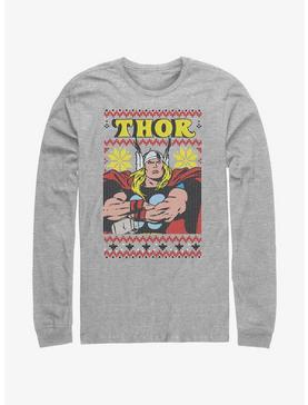 Plus Size Marvel Thor Asgardian Ugly Christmas Long-Sleeve T-Shirt, , hi-res