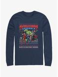 Marvel Avengers Assemble Ugly Christmas Long-Sleeve T-Shirt, NAVY, hi-res