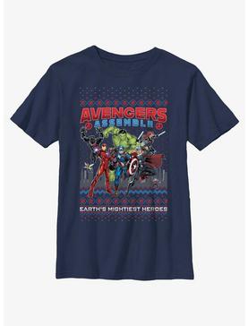 Marvel Avengers Assemble Ugly Christmas Youth T-Shirt, , hi-res