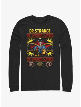 Marvel Doctor Strange Sorcerer Supreme Ugly Christmas Long-Sleeve T-Shirt, , hi-res