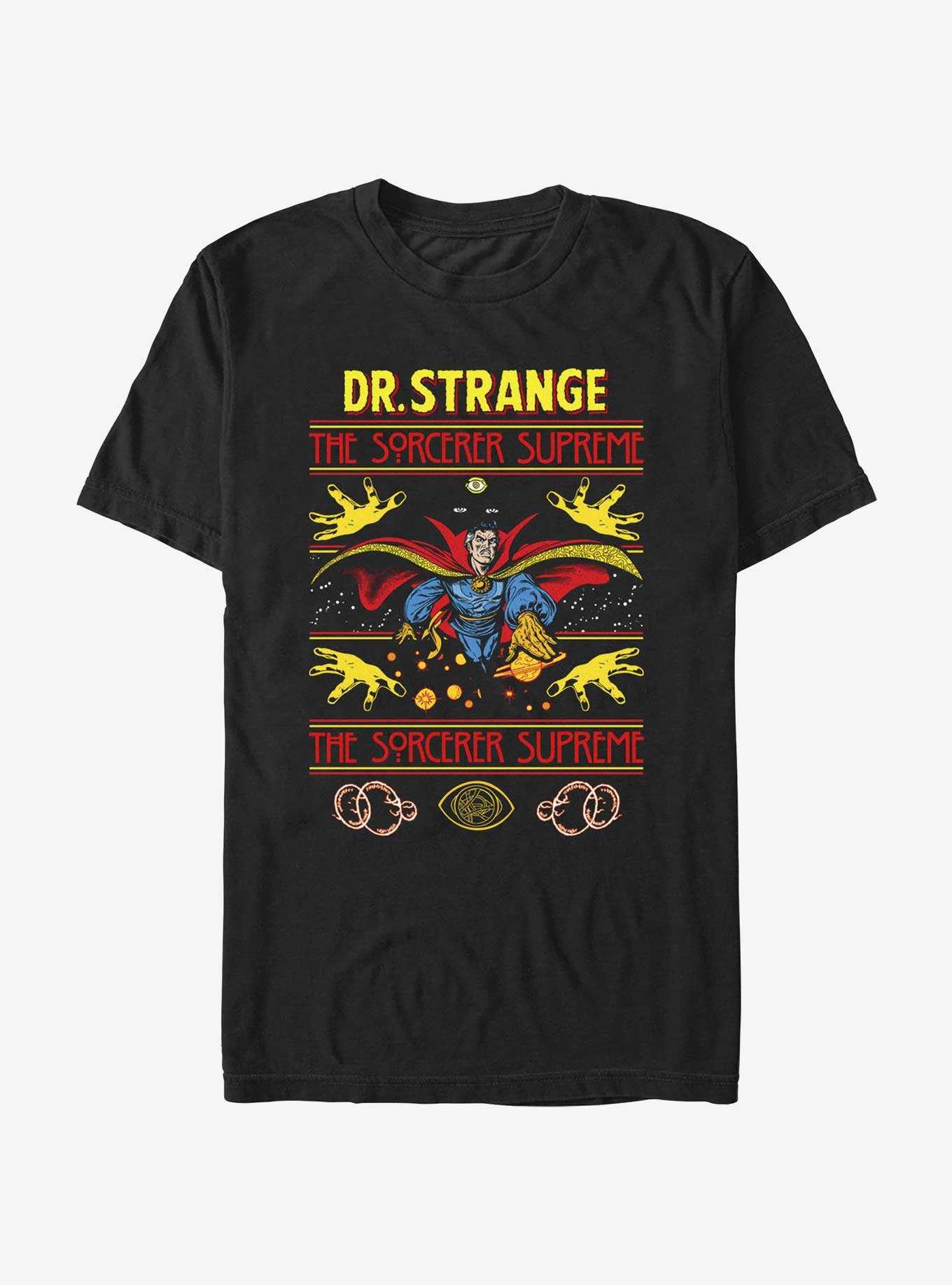 Marvel Doctor Strange Sorcerer Supreme Ugly Christmas T-Shirt, , hi-res