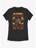 Marvel Doctor Strange Sorcerer Supreme Ugly Christmas Womens T-Shirt, BLACK, hi-res