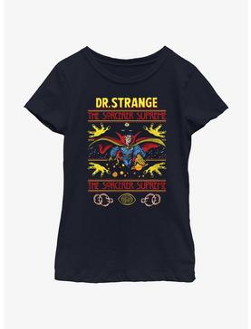 Marvel Doctor Strange Sorcerer Supreme Ugly Christmas Youth Girls T-Shirt, , hi-res