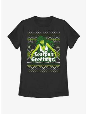 Marvel She-Hulk Season's Greetings Ugly Christmas Womens T-Shirt, , hi-res