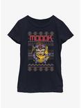 Marvel Modok Ugly Christmas Youth Girls T-Shirt, BLACK, hi-res
