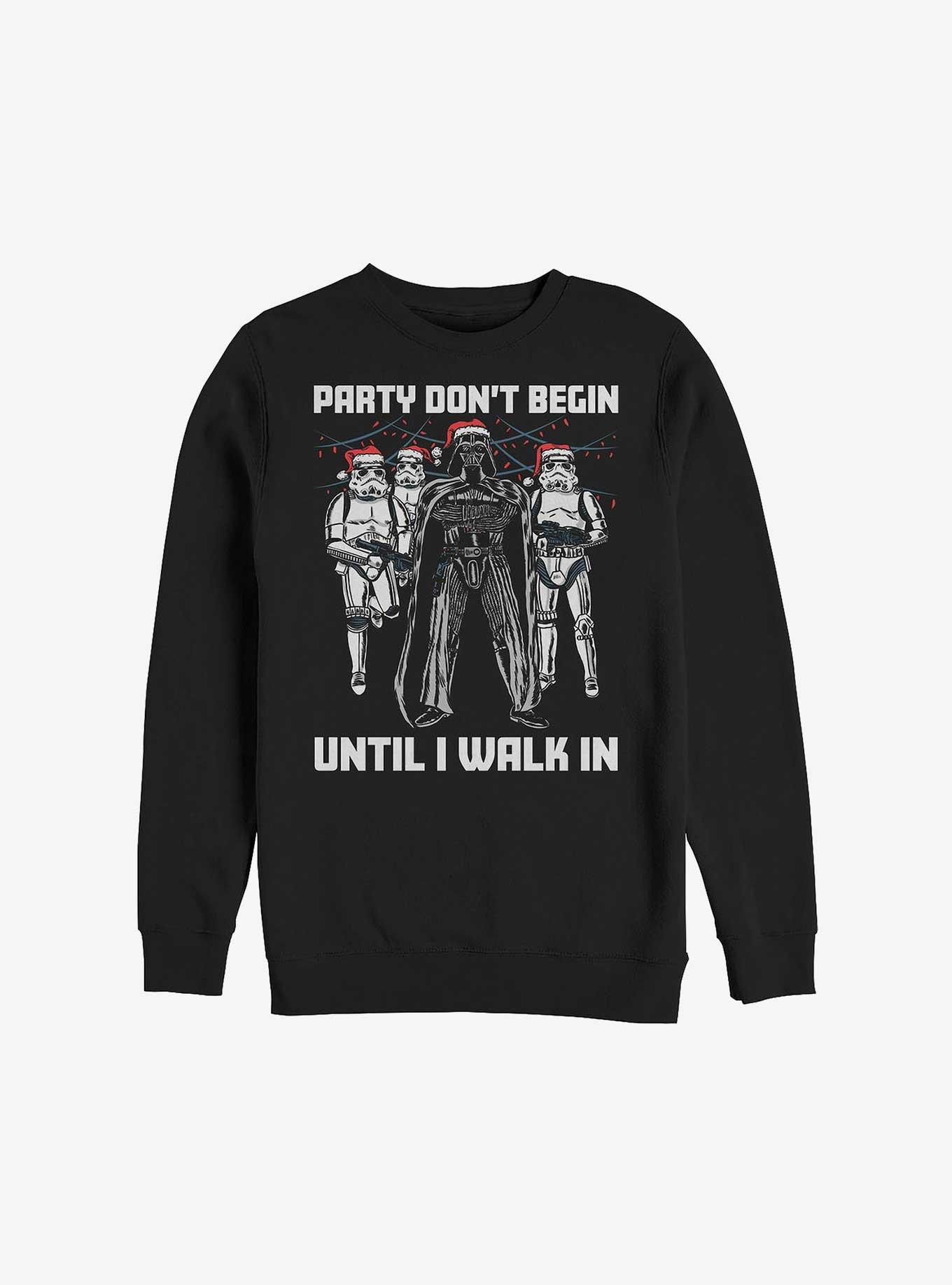 Star Wars Darth Vader Party Don't Begin Sweatshirt, BLACK, hi-res